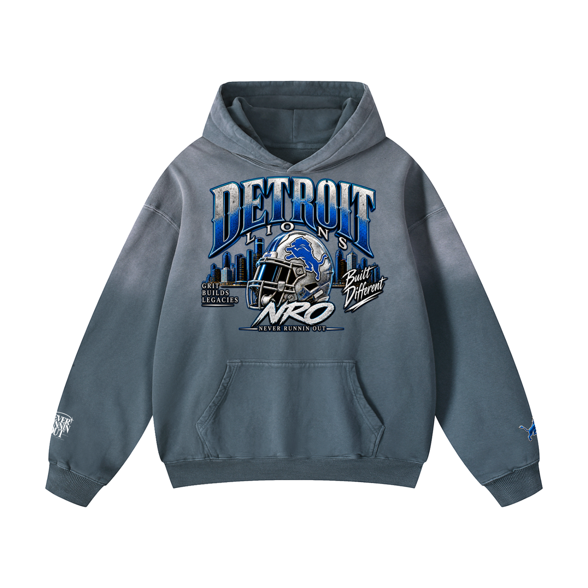 NRO x Detroit Lions Oversized Hoodie