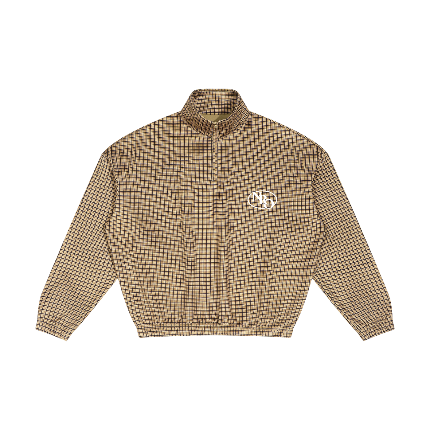 Unisex Plaid Quarter-Zip Sweatshirt