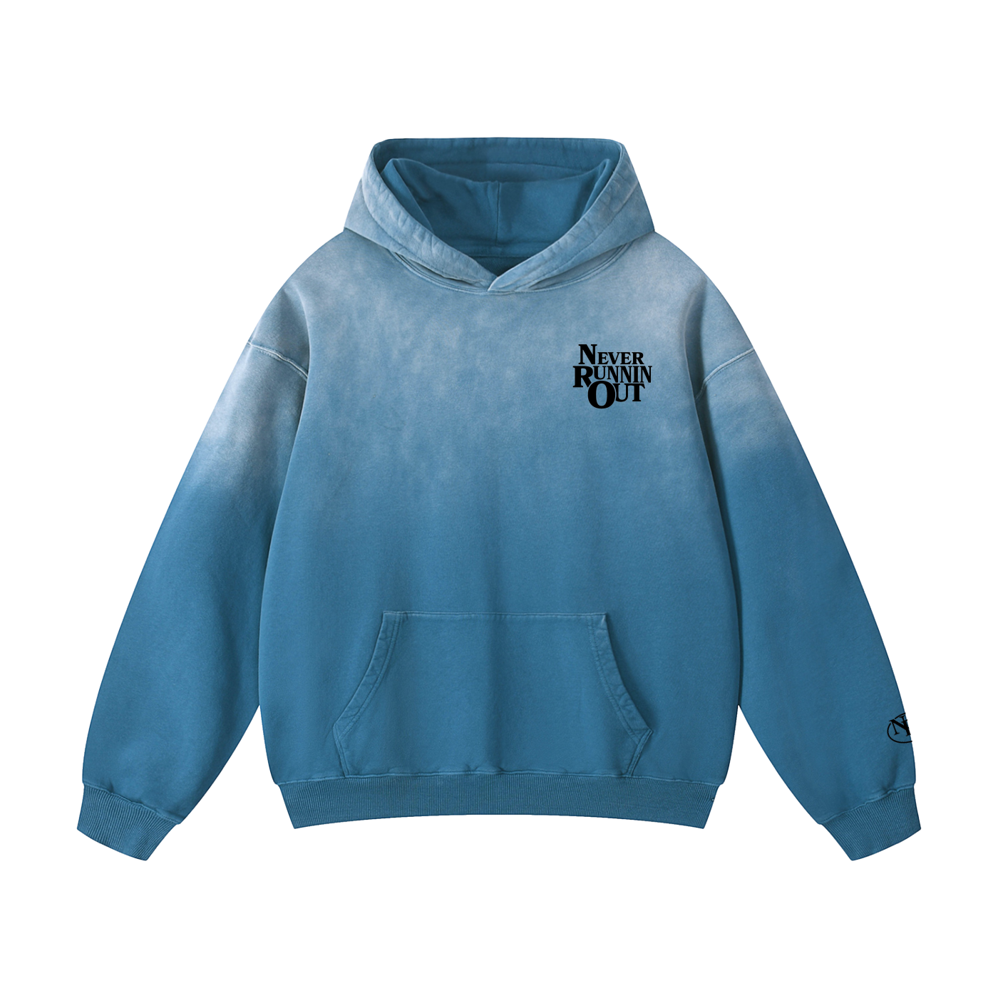 Sunfade Oversized Never Runnin Out Hoodie